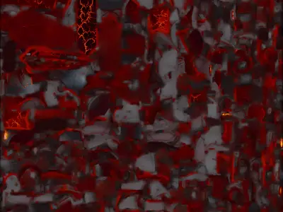 Crusader Knight Plate Armor 3D Model Blue Cross Full Suit Low-poly 3D model