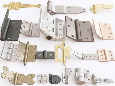 Door hinge vol 03 3D model