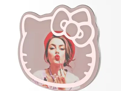 Hello Kitty LED wall mirror 3D model