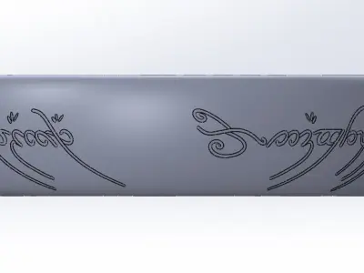 Lord Of The Rings Ring - The One Ring 3D model