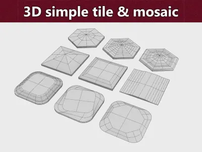 simple 3d tile  Free 3D print model