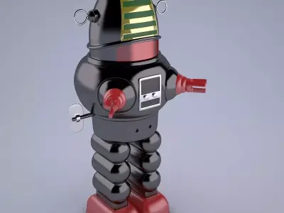 Vintage Japan Robby The Robot Toy Low-poly 3D model