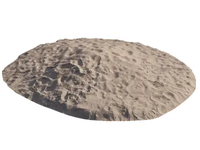 Pile of Beach Sand 3D model