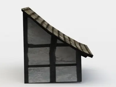 Dormer window Low-poly 3D model