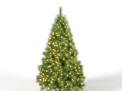 Christmas Tree 5 feet With Lights 3D model