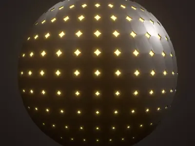 Glowing parametric ball 25O28 3D model