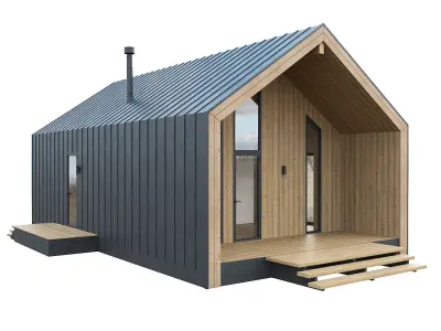 Barn House 09 3D model