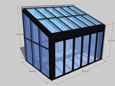 Warm wintergarden 3D model