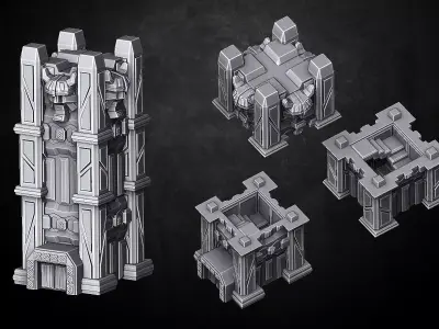 Heresylab - Fantasy Tower Dwarf 3D print model