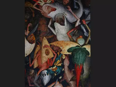 Fall of the Rebel Angels Version One Bruegel the Elder Low-poly 3D model