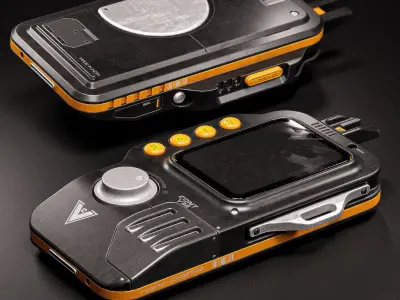 Sci-fi Controller V32 PBR Low-poly 3D model