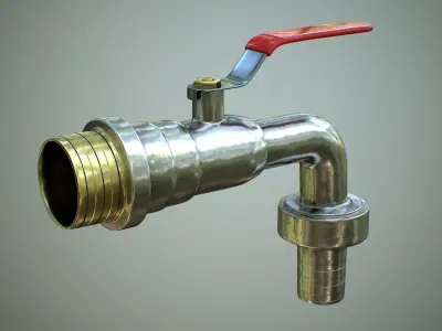 Garden Tap 3D model