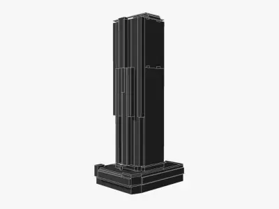 Festival Towers Low-poly 3D model
