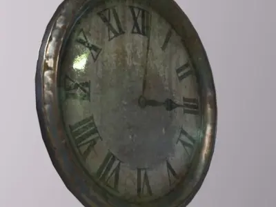 Clock Low-poly 3D model