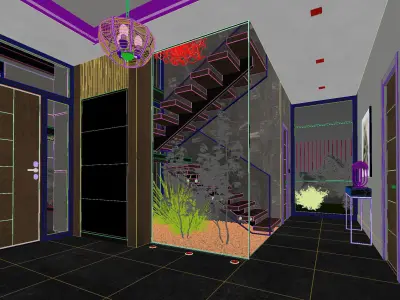 Corona Lobby Scene  3D model
