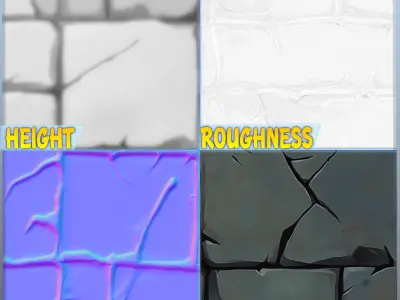Stylized Stone Floor Seamless Texture Texture