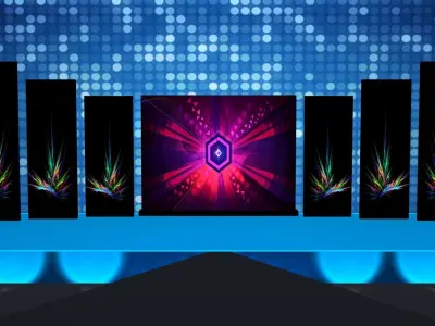 Event Stage Low-poly 3D model