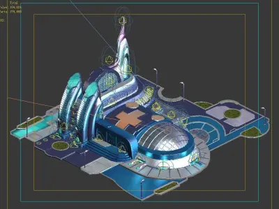 Different dimension - City State Hospital 02 3D model