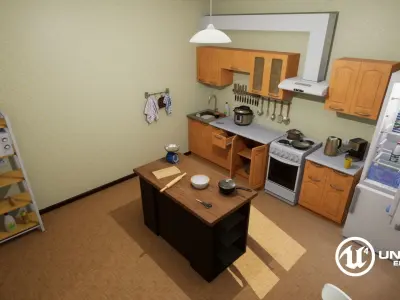 Kitchen Props Pack Low-poly 3D model