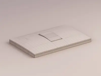 Simon 25 Plus - 1 Gang Light Switch 3D model