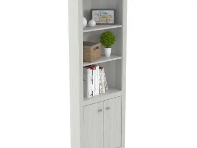 Alma Corner Bookcase 3D model