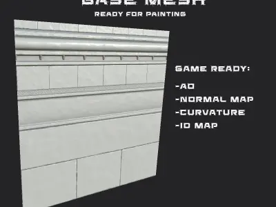 Trim Sheets Low-poly 3D model