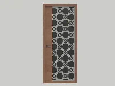 Modern designer door  Free 3D model