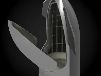 SpaceX Starship rocket 3D model