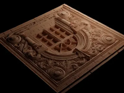 window CNC 3d Print High Relief Sand Casting 3D print model