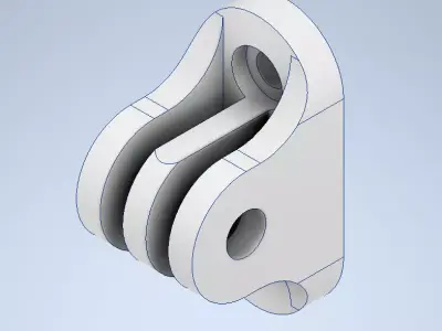 Gopro mount 3D print model