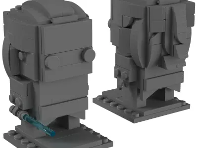 Lego BrickHeadz - 41602 Rey 3D model