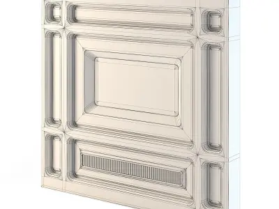 Futuristic Apartment Wall 3D model