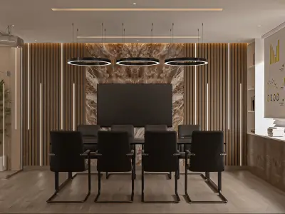 modern meeting room 3d model 3D model