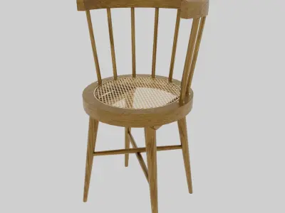 minimalist chair Low-poly 3D model