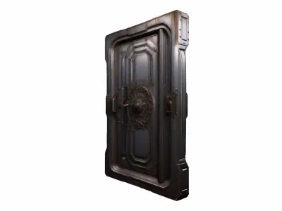 3d Model Office Building Security Access Metal Door 3D model