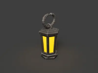 Stylized Lanter  Low-poly 3D model