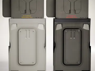 Sci-fi Console V2 PBR Low-poly 3D model