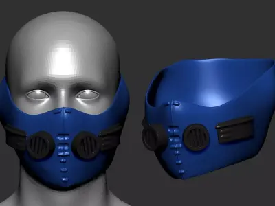 helmet high poly sculpt 3d printable  3D model 131