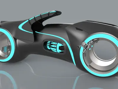 Tron Legacy Lightcycle 3D model