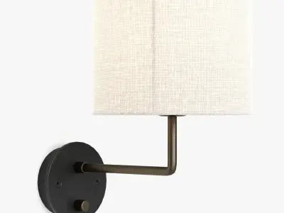 Lamp Wall Bedside Gubi Gravity Small Low-poly 3D model