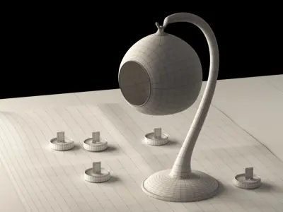 Candlestick Ball Free 3D model