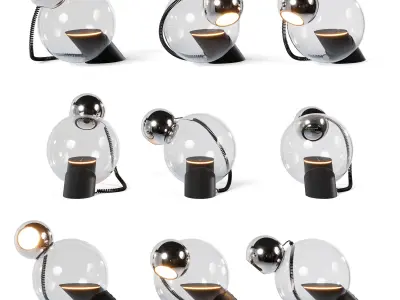Table lamp Stilnovo Gravita - 1969 3D model
