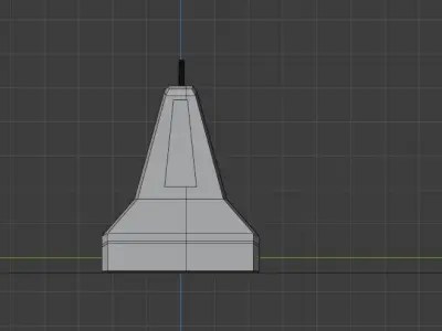 Road block Low-poly 3D model shop