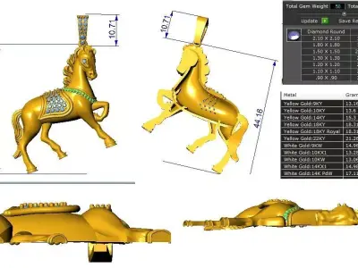 horse pd 3D print model