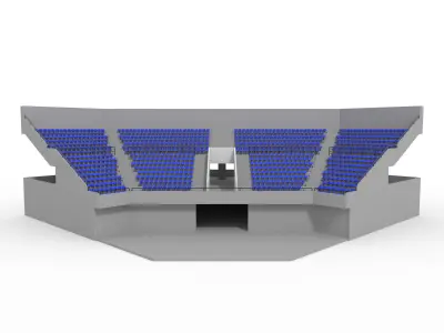 Stadium Tribune 06 Corner 3D model