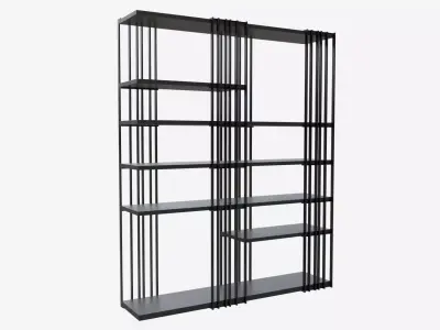 Cattelan Italia Arsenal Design Modular Bookcase 3D model