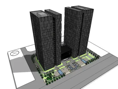 vacation spot-Resort-Fashion Leisure Hotel-0141 3D model
