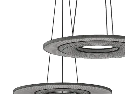 SONNEMAN Float Light LED Chandelier Pendant Lamp 3D model