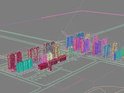 Architecture city 3D model