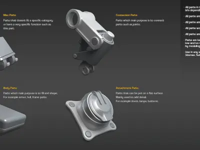 HardSurface Kitbash Vol 1 3D model